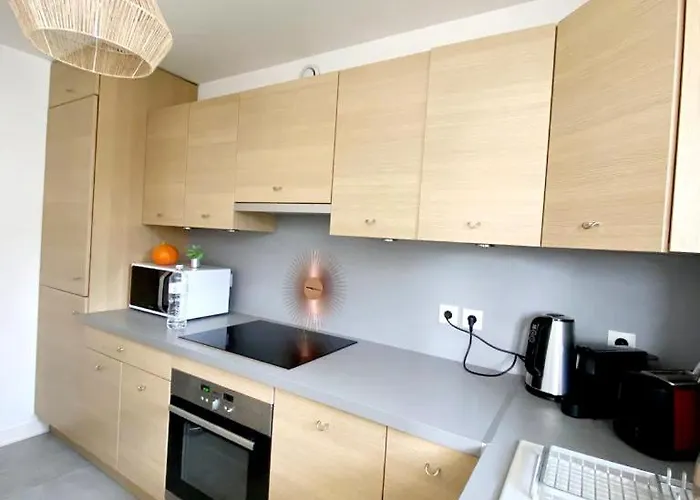 Le Cosy Avec Piscine, Balcon Et Parking Apartmán